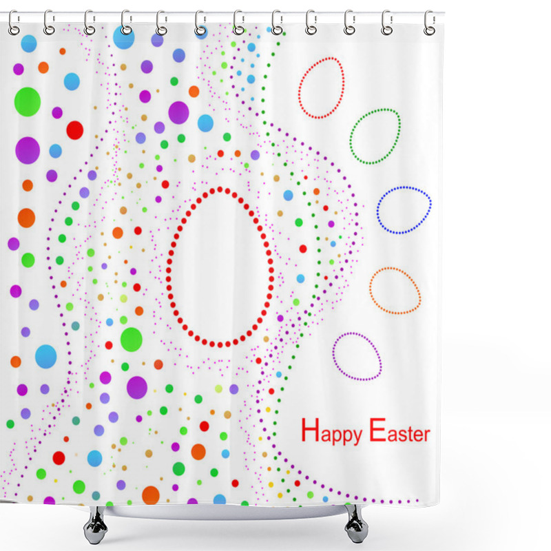 Personality  Happy Easter Background Shower Curtains