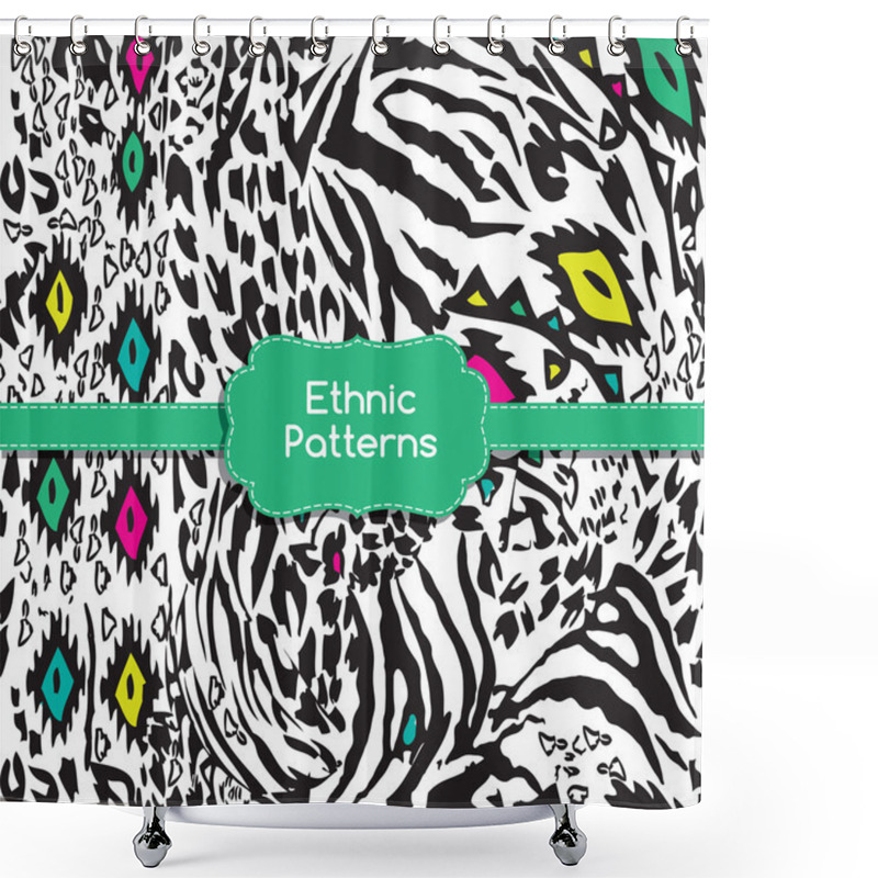 Personality  Ethnic Tribes Patterns Ornament. Shower Curtains