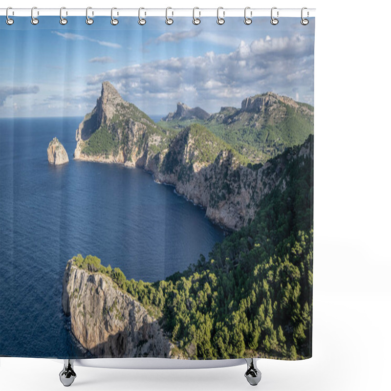 Personality  Colomer Viewpoint, Mirador De Sa Creueta, Formentor, Mallorca, Balearic Islands, Spain Shower Curtains