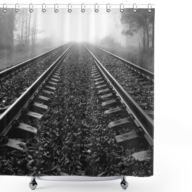 Personality  Railway Lines Shower Curtains