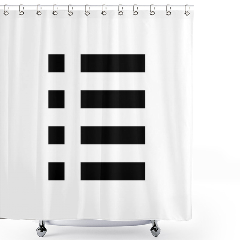 Personality  Text Editor Icon Shower Curtains