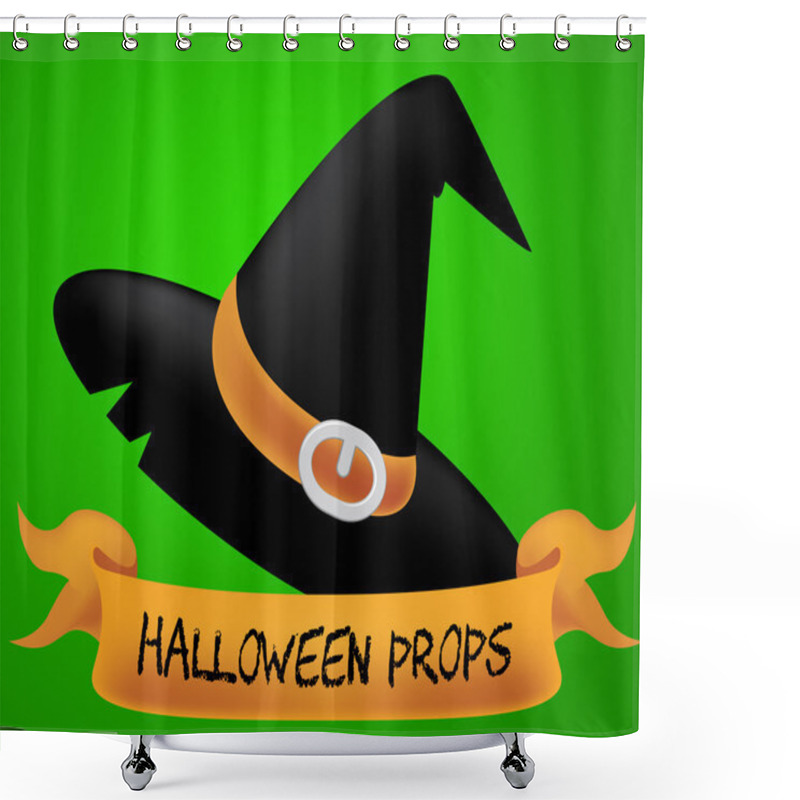 Personality  Halloween Props Indicates Trick Or Treat And Accessory Shower Curtains