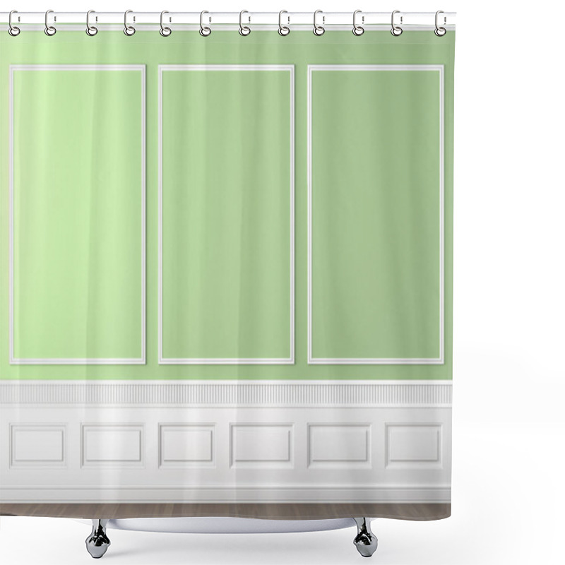 Personality  Green Classic Wall Copy Space Shower Curtains