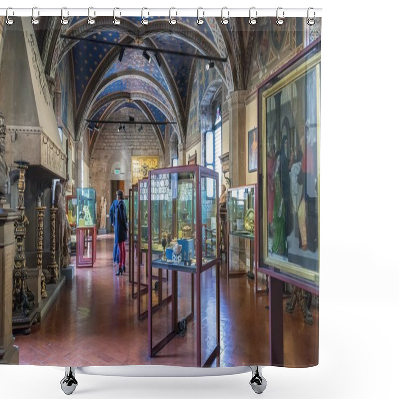 Personality  Interior Of Bargello, Also Known As Museo Nazionale Del Bargello Shower Curtains