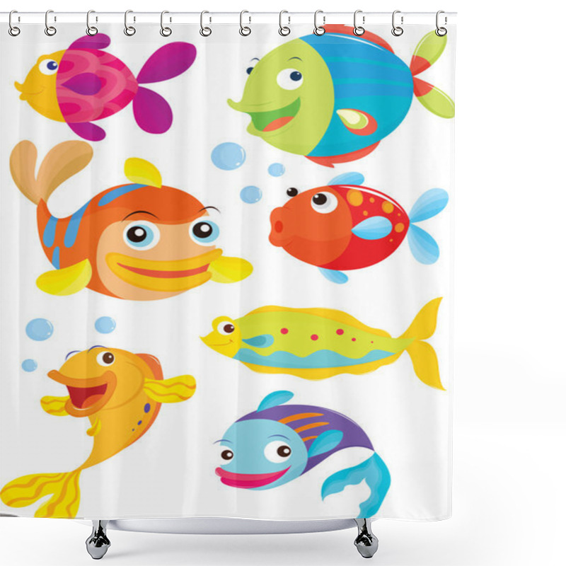 Personality  Fish Shower Curtains