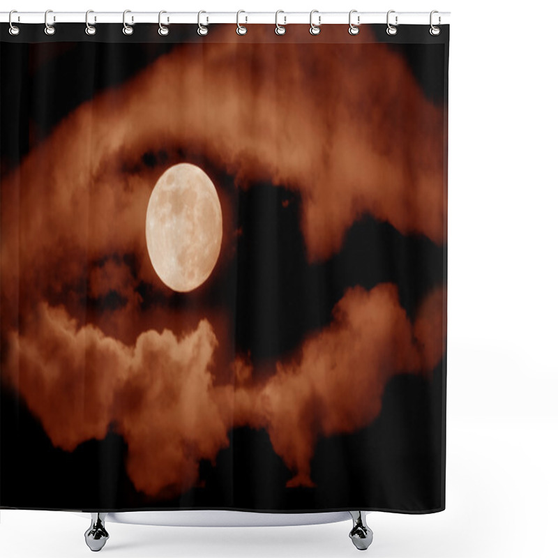 Personality  Moon Shower Curtains