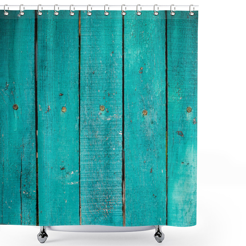 Personality  Green Wooden Planks Shower Curtains