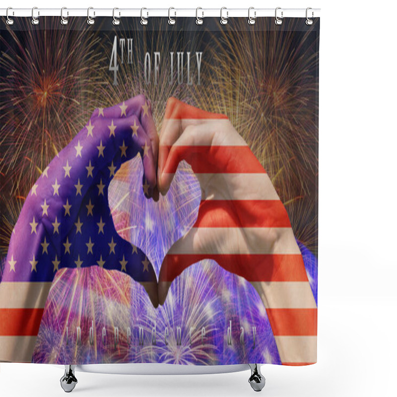 Personality  Independence Day Concept Shower Curtains