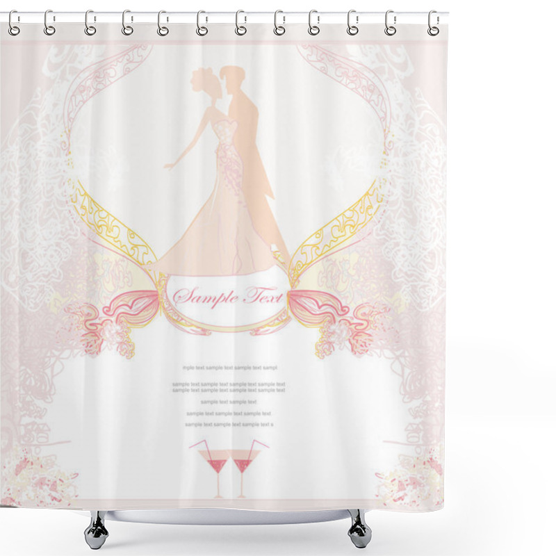 Personality  Ballroom Dancers - Invitation Shower Curtains