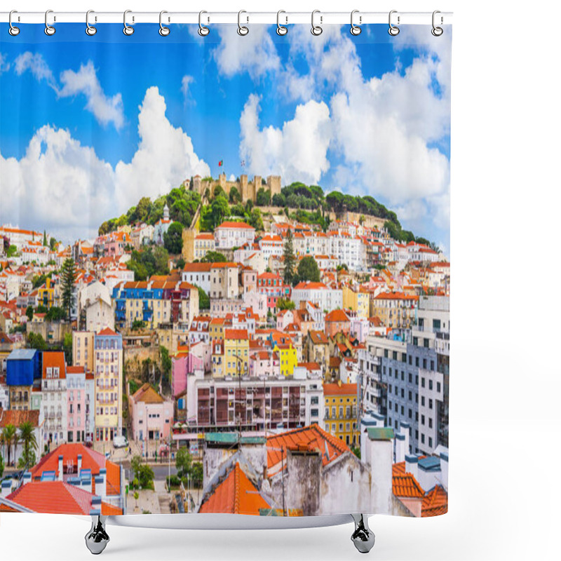 Personality  Lisbon, Portugal Skyline Shower Curtains