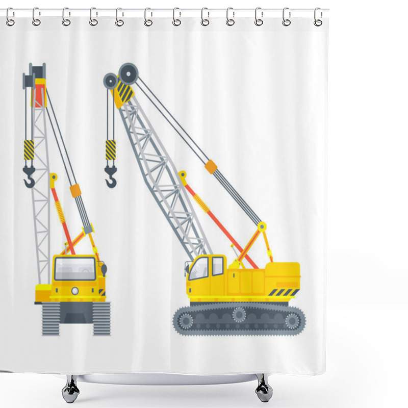 Personality  Assembly Crawler Side View And Front View Shower Curtains