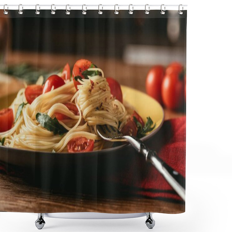 Personality  Pasta Shower Curtains