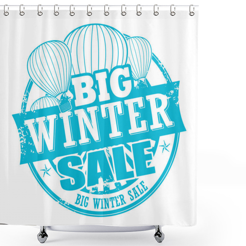 Personality  Big Winter Sale Stamp Shower Curtains