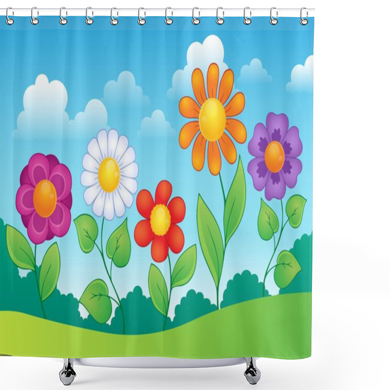 Personality  Flower Theme Image 9 Shower Curtains