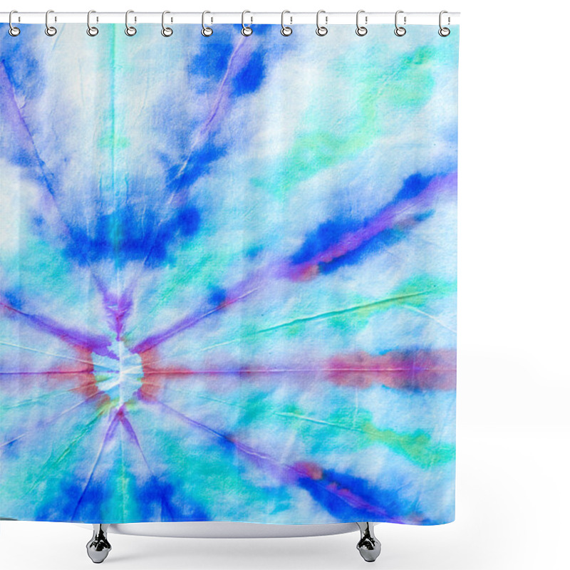 Personality  Tie Dye Spiral Background. Shower Curtains