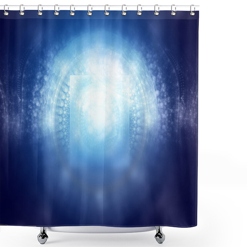 Personality  Abstract Fractal Texture Shower Curtains