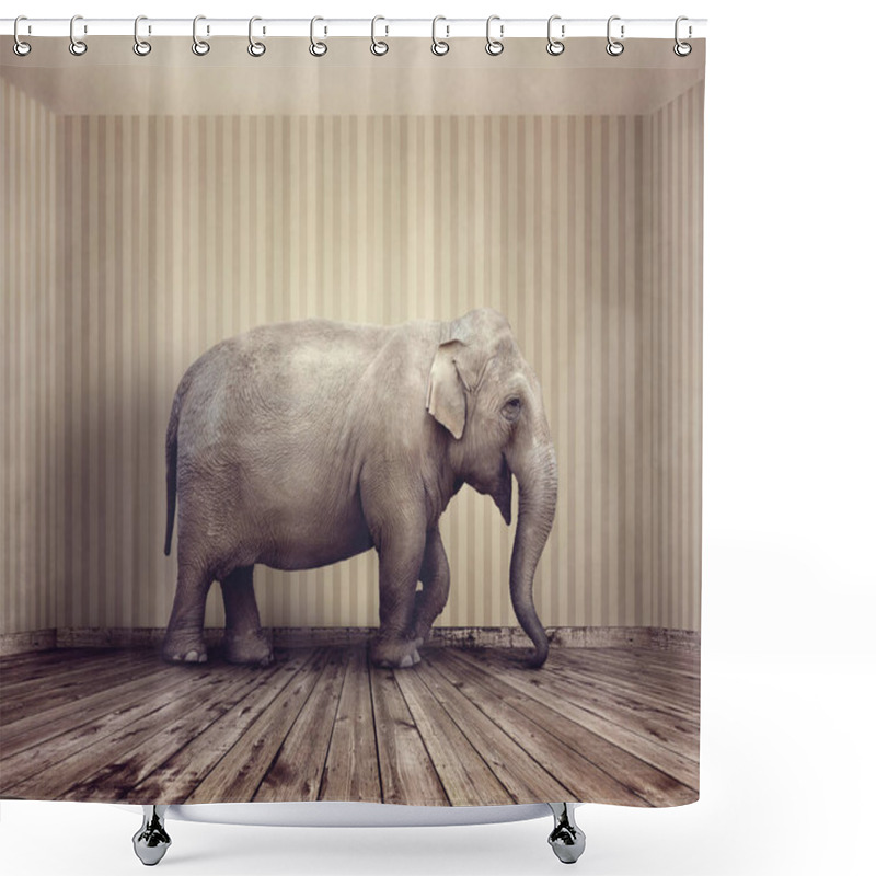 Personality  Elephant In The Room Metaphor  Shower Curtains