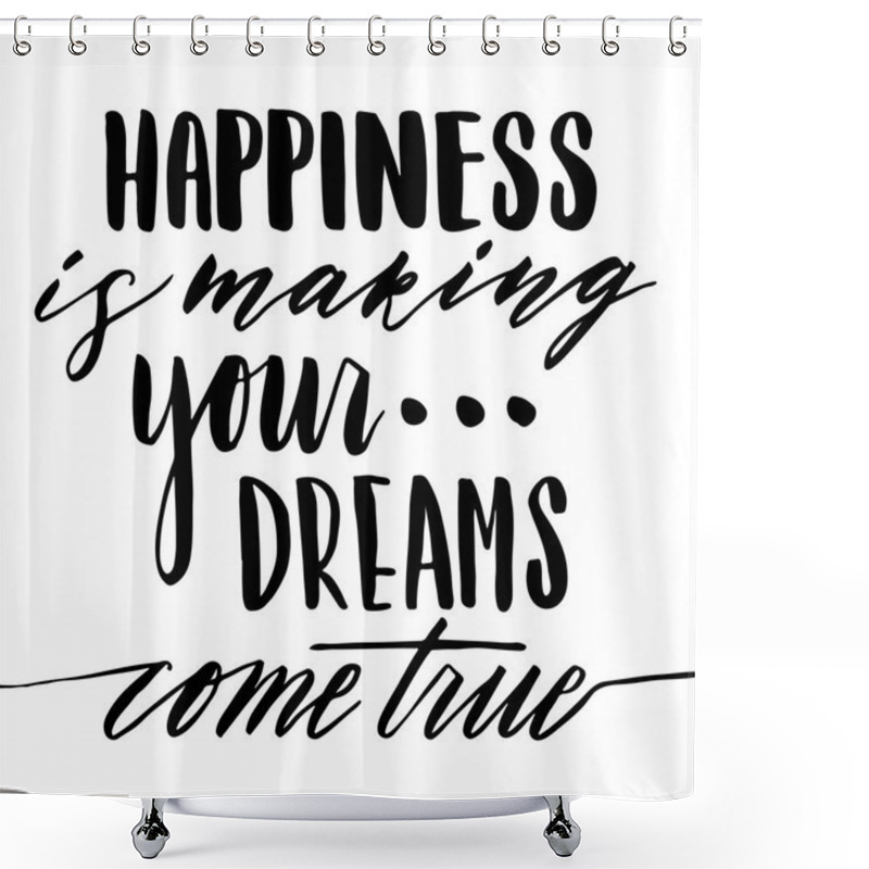 Personality  Motivating, Inspirational Lettering Shower Curtains