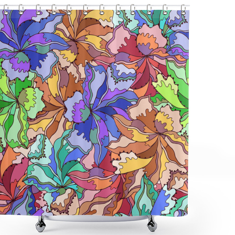 Personality  Seamless Floral Pattern. Shower Curtains