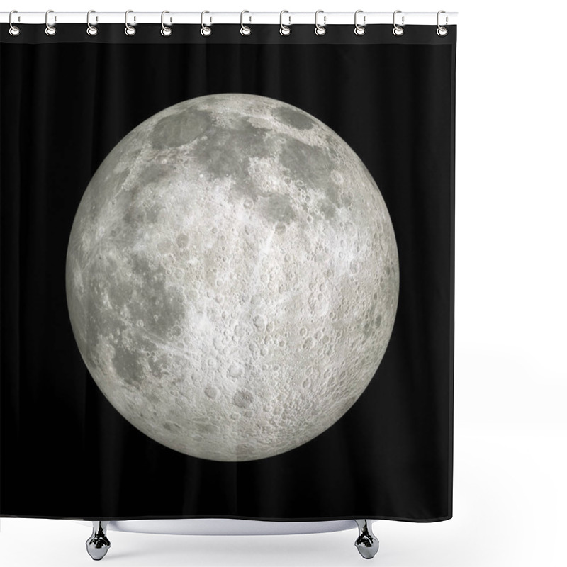 Personality  Full Moon Closeup Shower Curtains