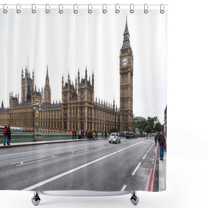 Personality  Famous London Big Ben In England  Shower Curtains