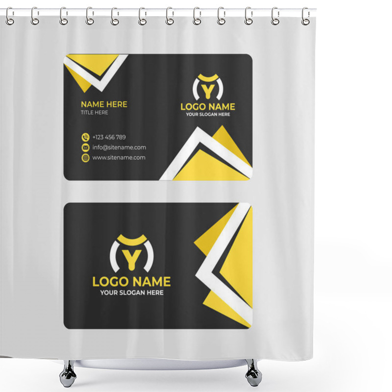 Personality  A Minimalist Vector Business Card Design, Perfect For Modern Professionals Seeking A Clean And Creative Branding Solution Shower Curtains