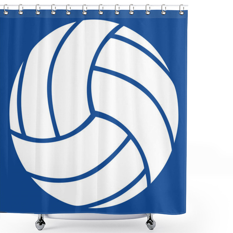 Personality  Volleyball Vector Icon Shower Curtains