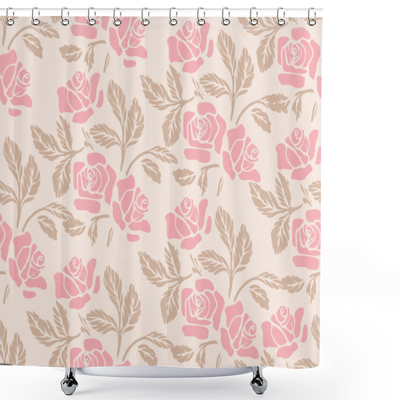 Personality  Roses Pattern Shower Curtains