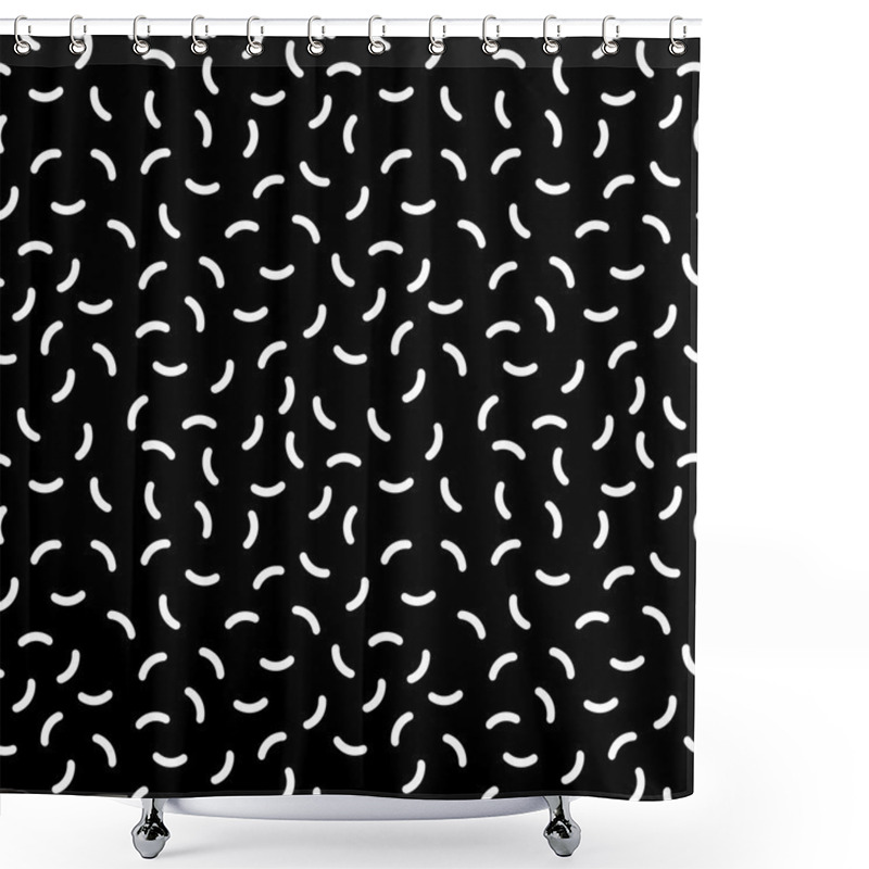 Personality  Retro Memphis Seamless Pattern  Shower Curtains