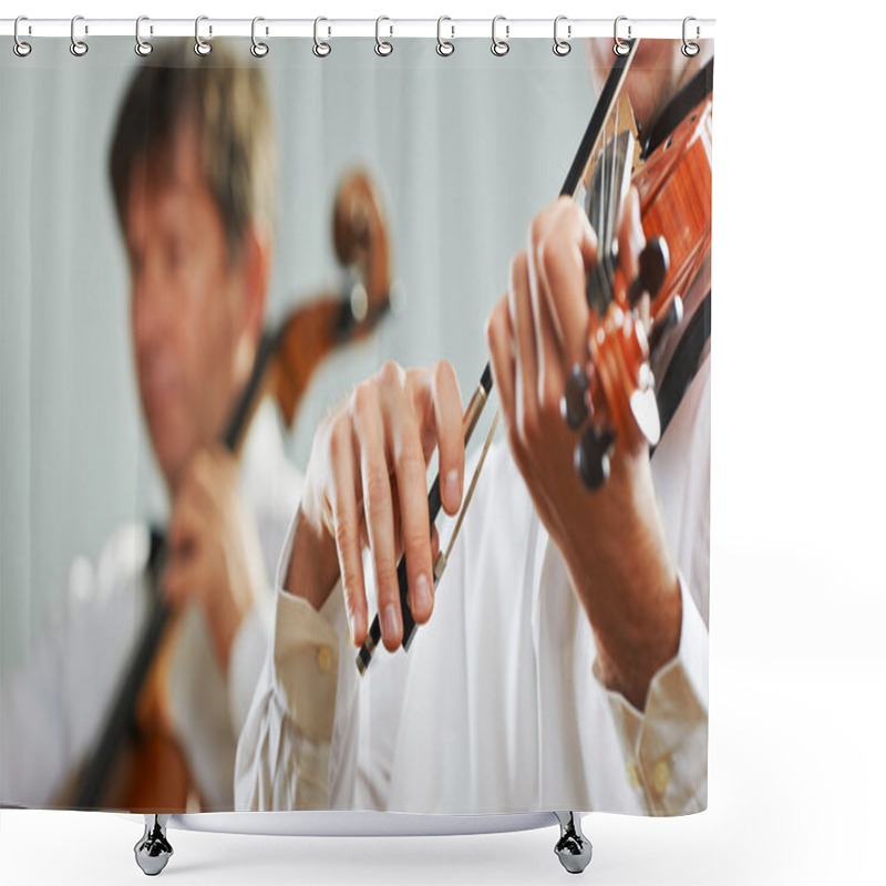 Personality  Violinist Shower Curtains