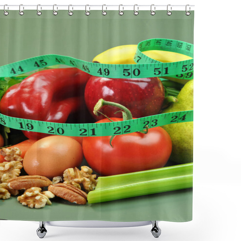 Personality  Healthy Weight Loss Diet (Vertical) Shower Curtains