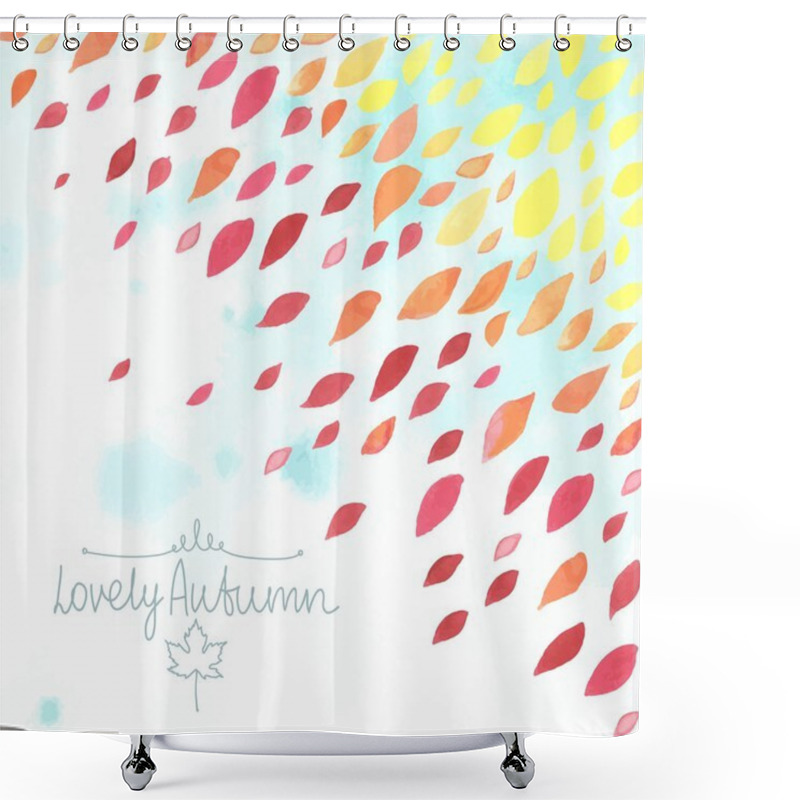 Personality  Lovely Autunm Tree 1 Shower Curtains