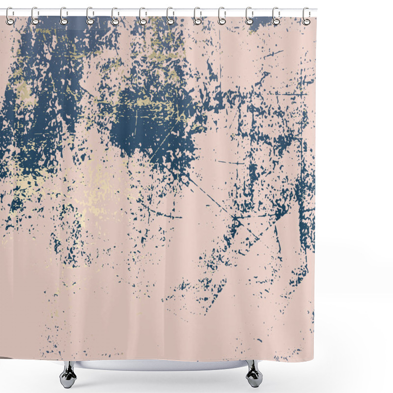 Personality  Abstract Grunge Pattina Effect Shower Curtains