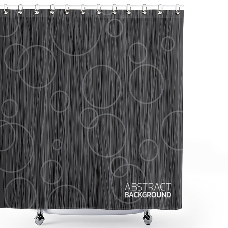 Personality  Abstract Black Background Shower Curtains