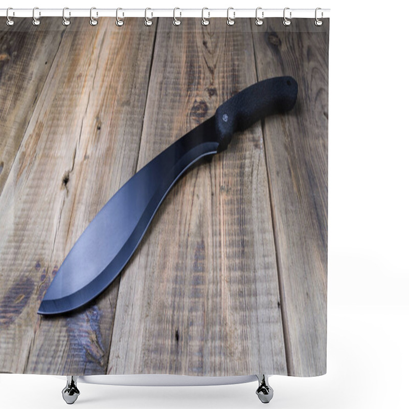 Personality  Large Knife For Work In The Forest Or Field. Agricultural Knife. Shower Curtains