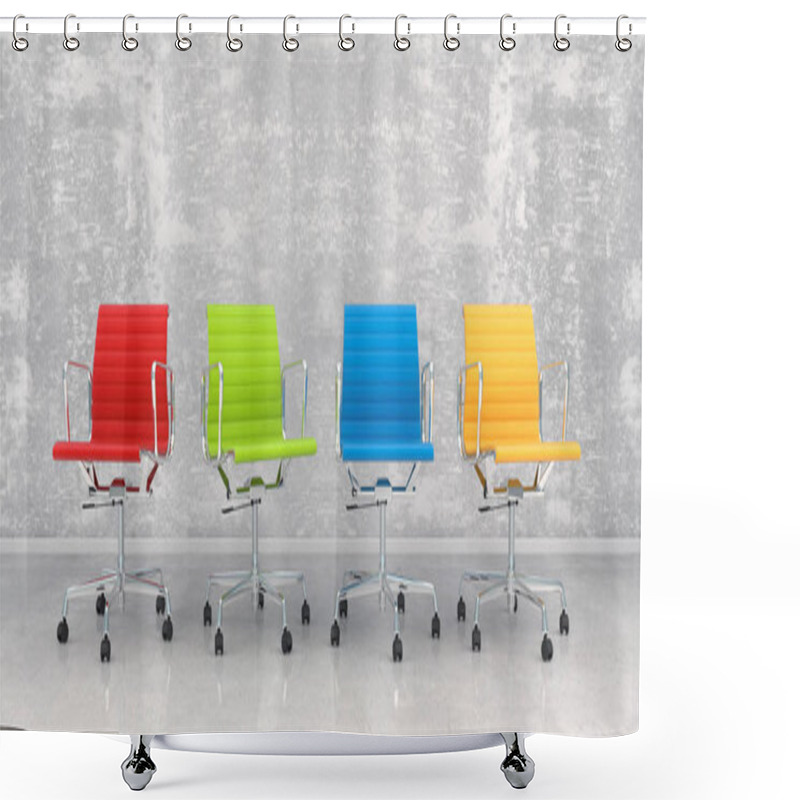 Personality  3d Render - Business Lounge Shower Curtains