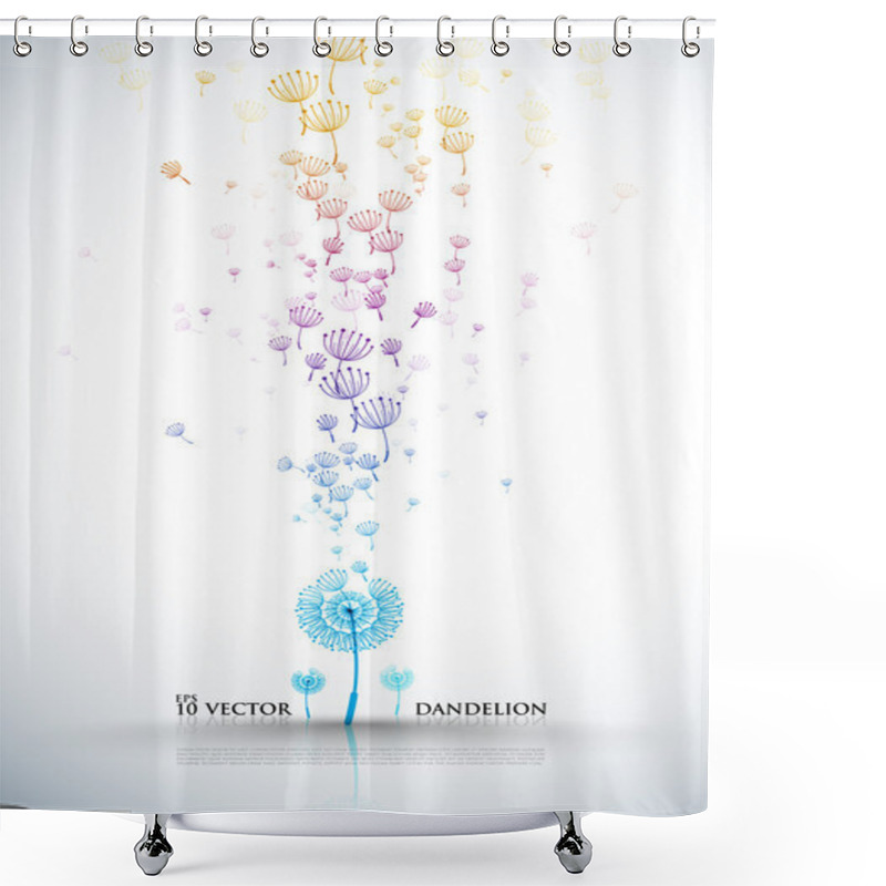 Personality  Elegant Dandelion Design Shower Curtains