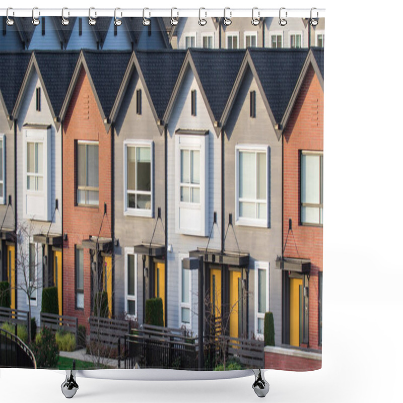 Personality  Freshly Build Townhomes In Beautifull Row. Shower Curtains