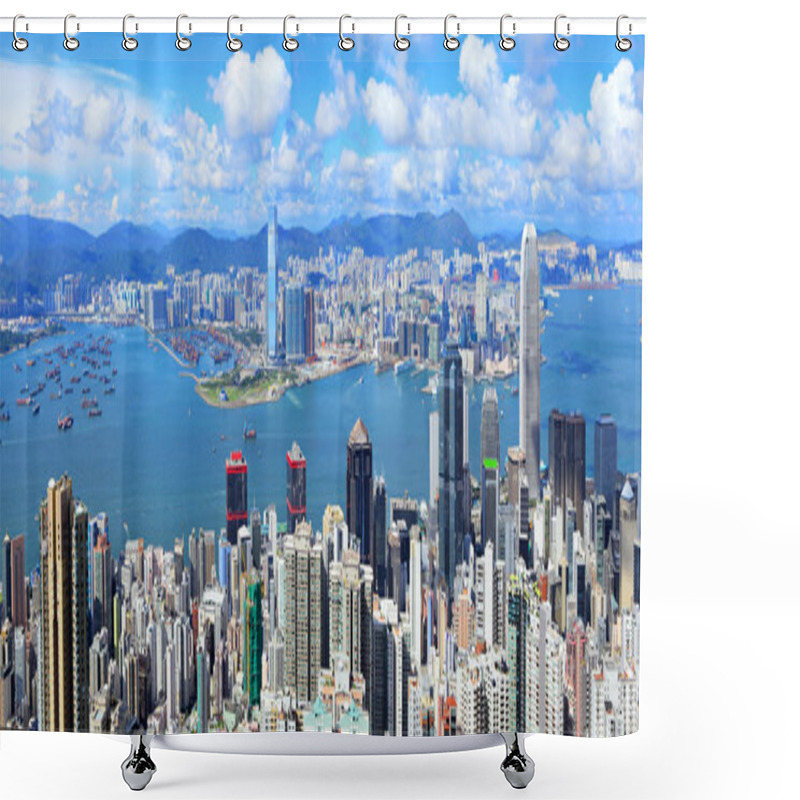 Personality  Hong Kong Skyline Shower Curtains