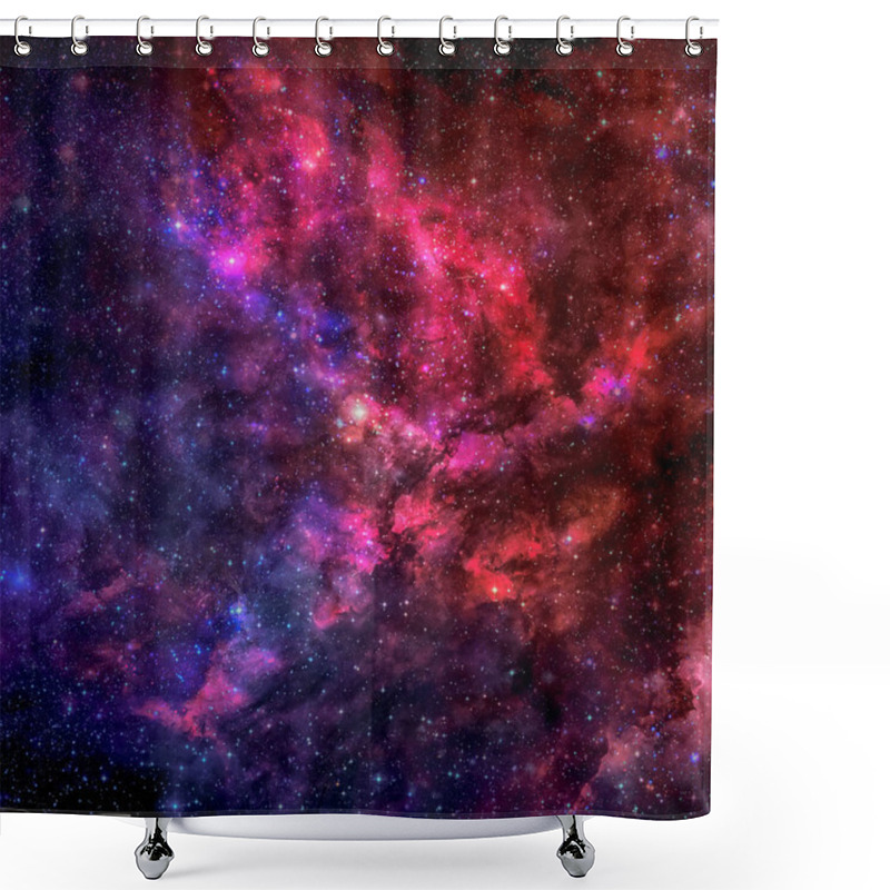 Personality  Beautiful Nebula, Stars And Galaxies. Shower Curtains