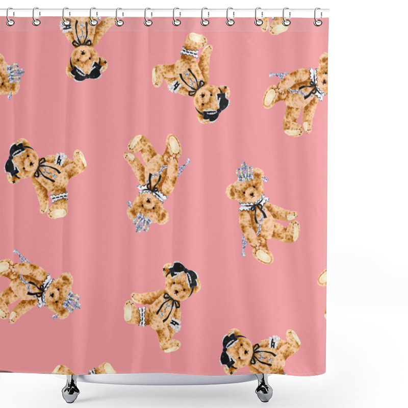 Personality  Bear Pattern Shower Curtains