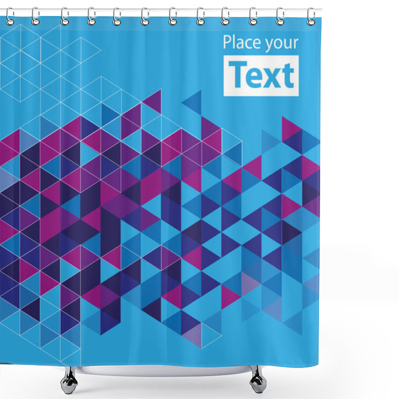 Personality  Abstract Mosaic Background Shower Curtains