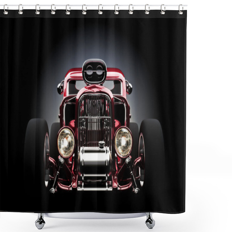 Personality  Hot Rod Shower Curtains