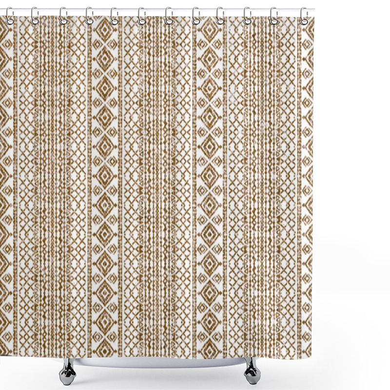 Personality  High Definition Geometry Texture Repeat Pattern On Creative Texture Surface Shower Curtains