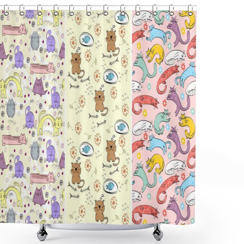 Personality  Seamless Pattern Shower Curtains