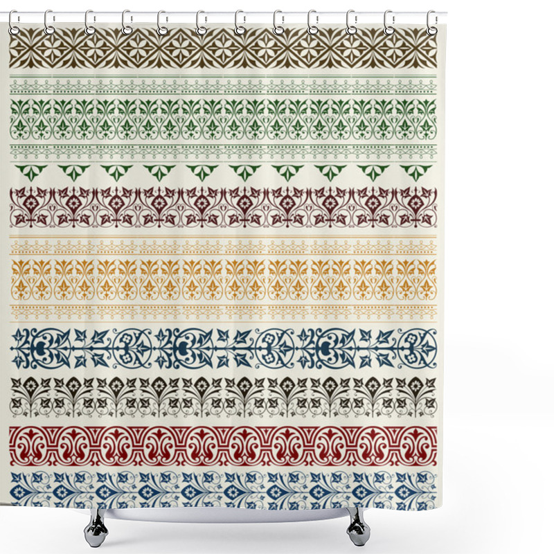 Personality  Retro Wallpaper Shower Curtains