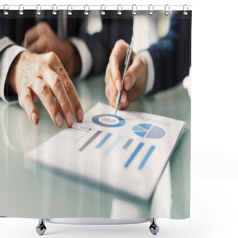 Personality  Businessmen Working In Office  Shower Curtains