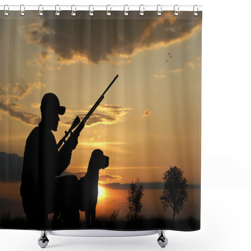 Personality  Hunter Shower Curtains