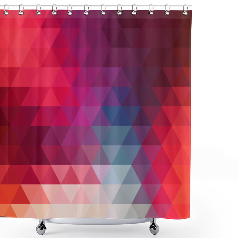 Personality  Triangles Geometric Background Shower Curtains