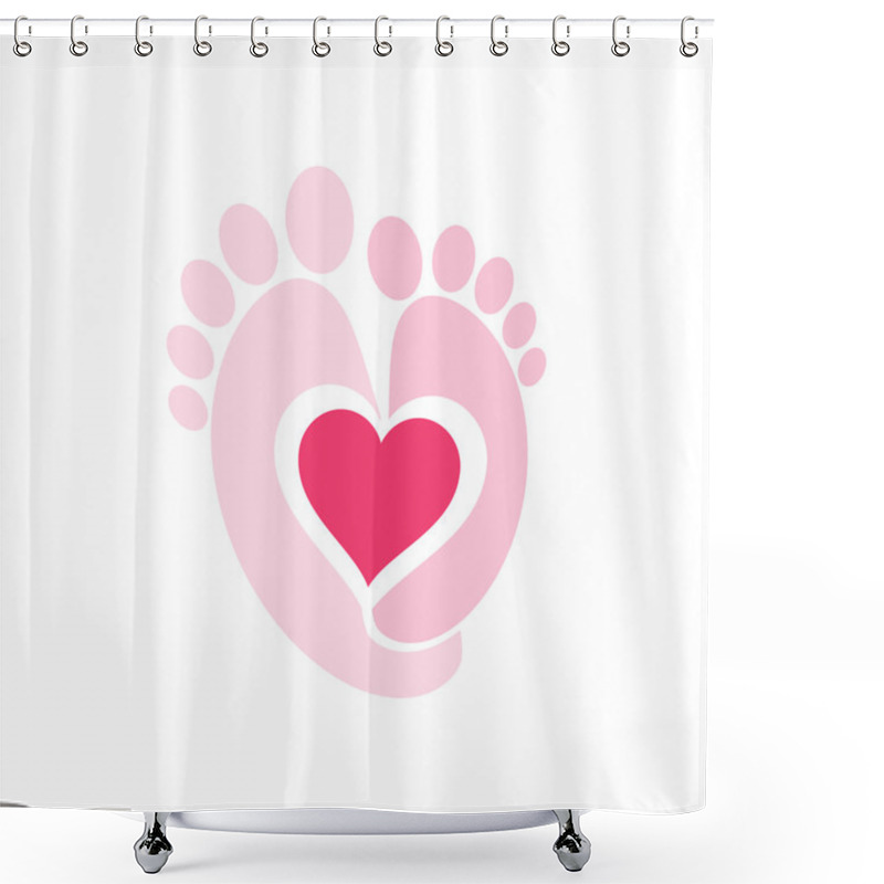 Personality  Baby Legs Symbol. Shower Curtains